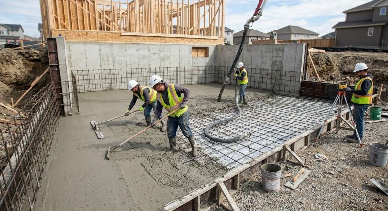 Basement Concrete Installation in Fairview, TN