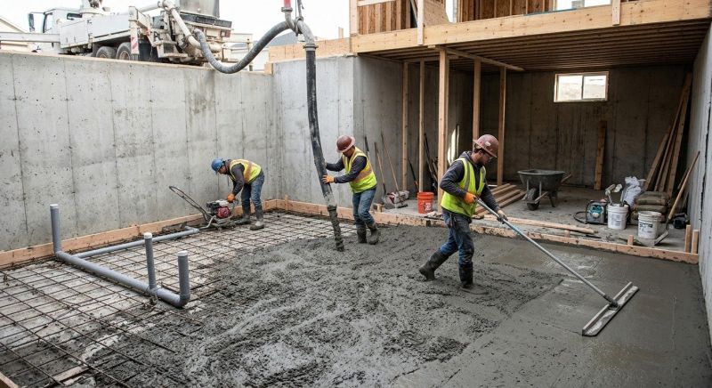 Basement Concrete Installation in White Bluff, TN