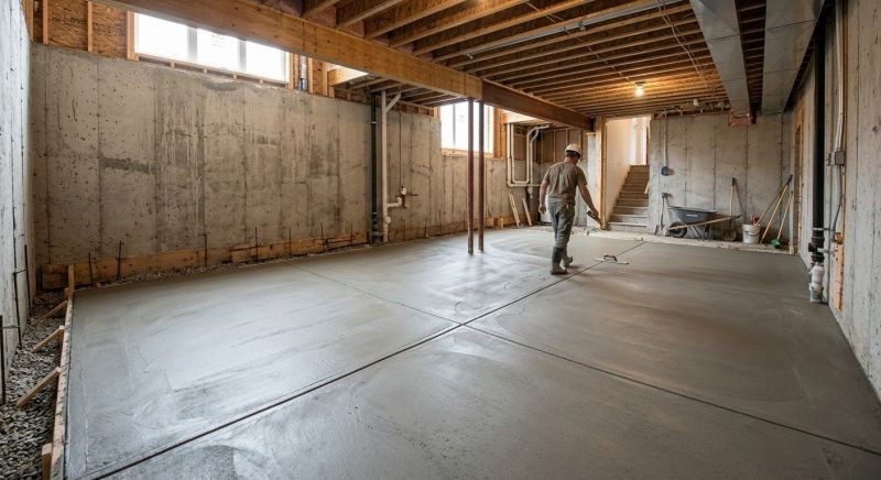 Basement Concrete Installation in Whites Creek, TN