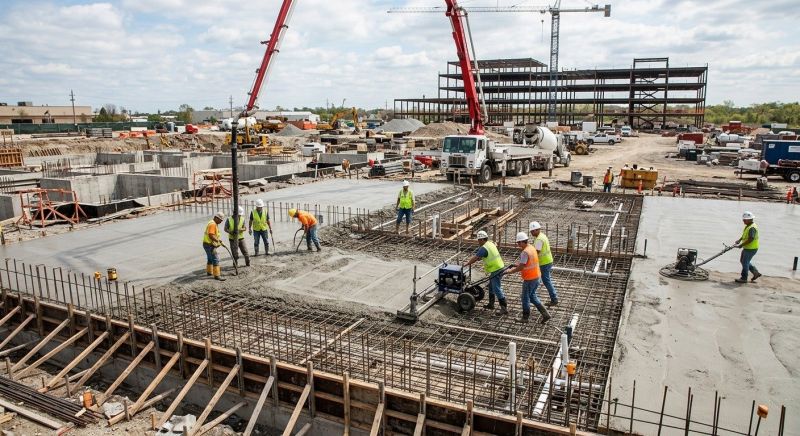 Commercial Slab Construction in Primm Springs, TN