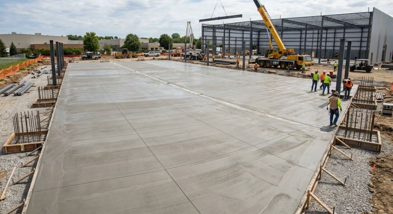 Commercial Slab Installation in Hermitage, TN