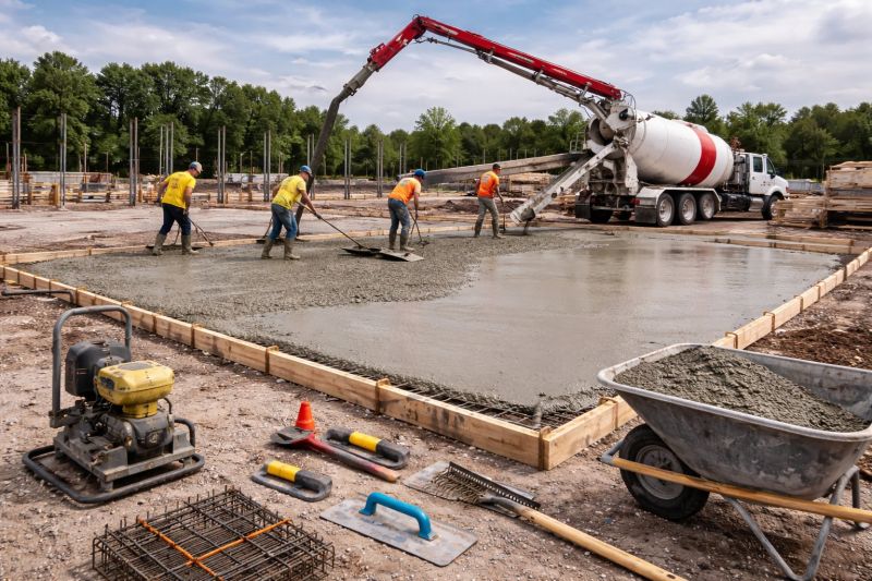 Commercial Slab Installation in Whites Creek, TN