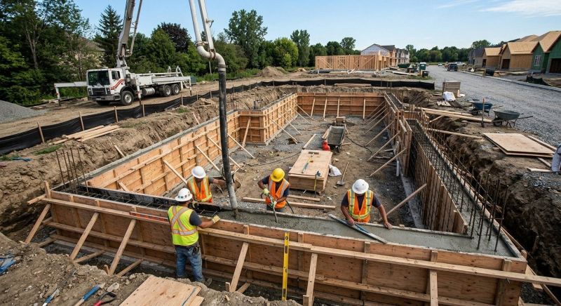Concrete Foundation Installation in Hermitage, TN
