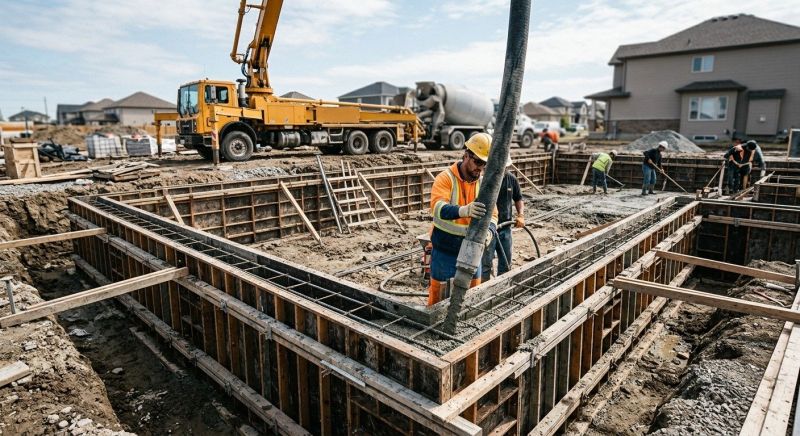 Foundation Wall Pouring in Bon Aqua, TN