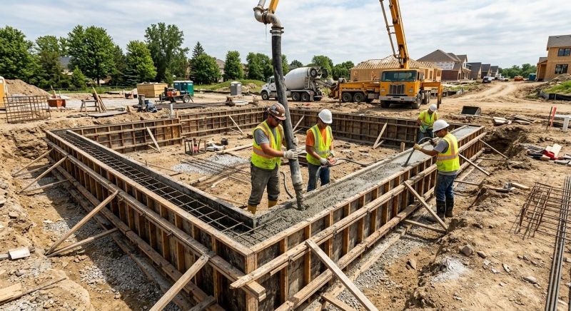 Foundation Wall Pouring in Franklin, TN
